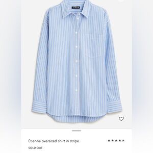 J. Crew Étienne Oversized Striped Shirt